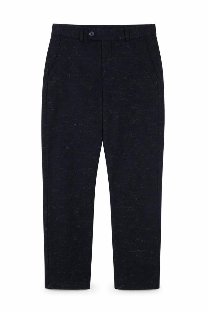 H&M Men's Black Regular Fit Wool Blend Dress Pants