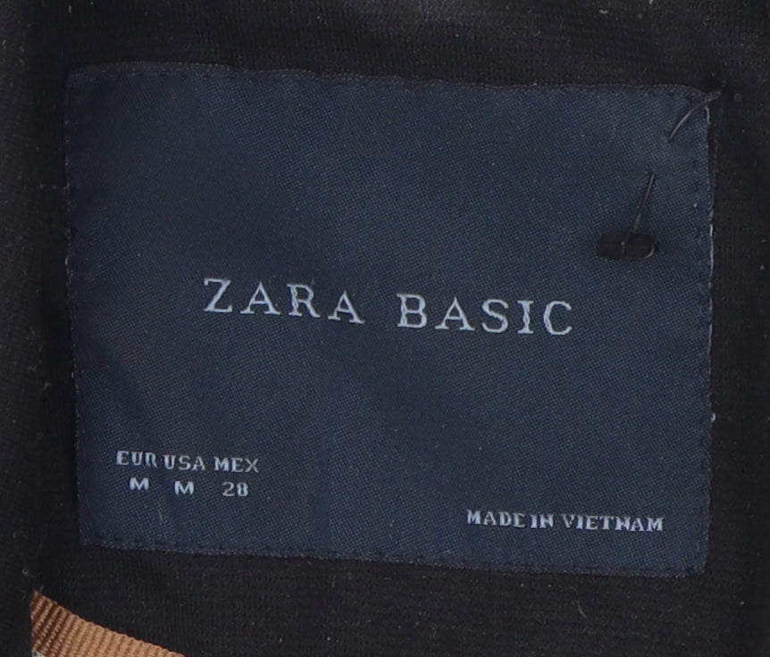 Zara Women's Black Blazer Size 12 Regular Notch Lapel