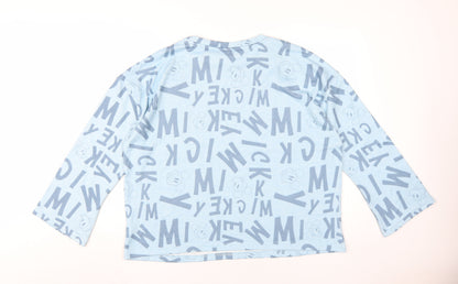 Preloved Disney Women's Blue Crew Neck Jumper Size 16 - Back