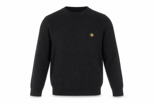 Shore Leave Men's Black Pullover Jumper, S, Crew Neck