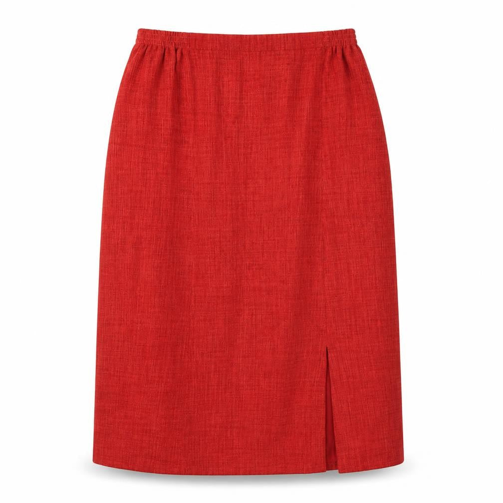 Viyella Women’s Red Petite Midi Pencil Skirt Size 14