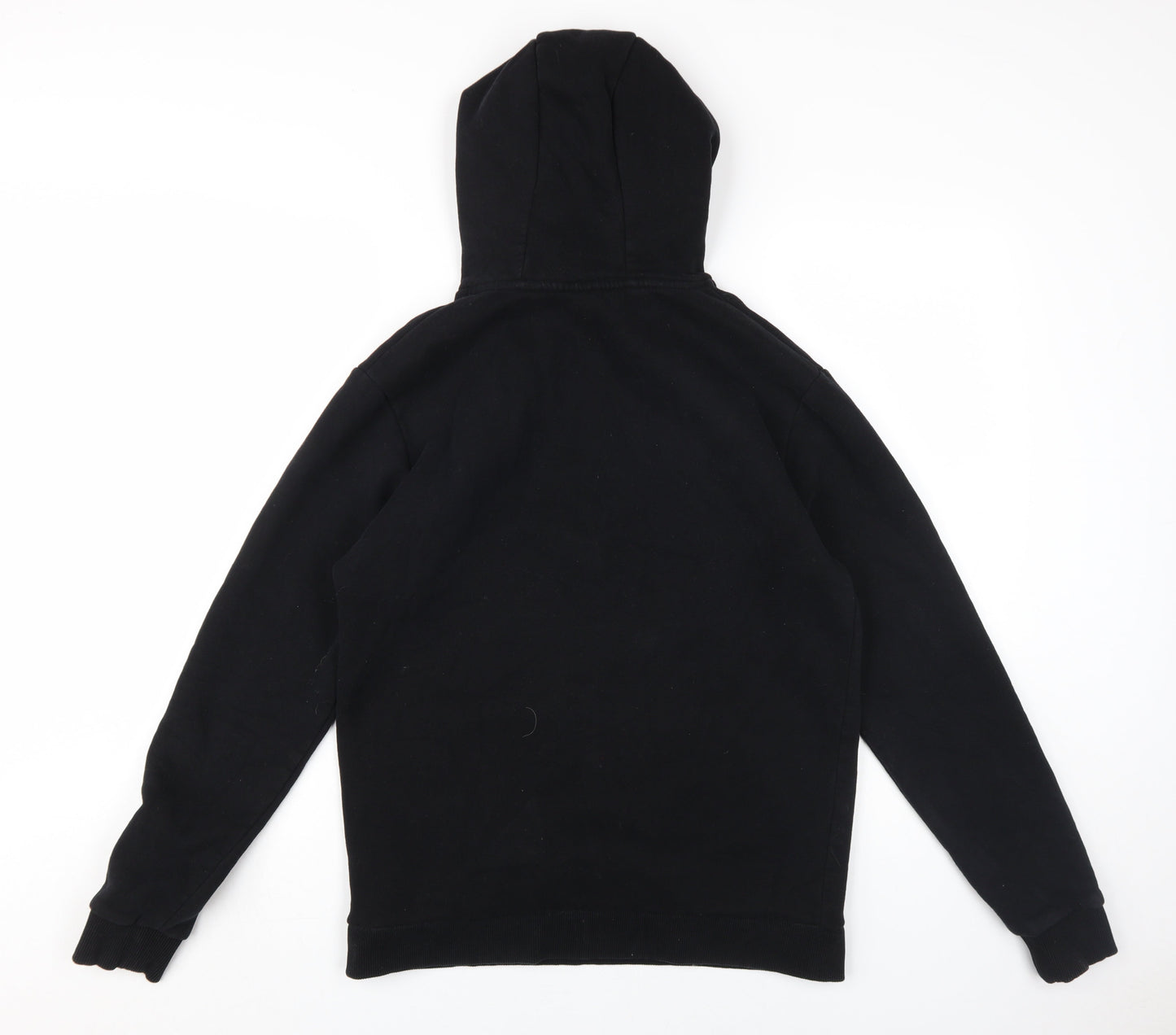 MP Men's Black Hoodie, Size S, Logo Accent, Fleece Pullover