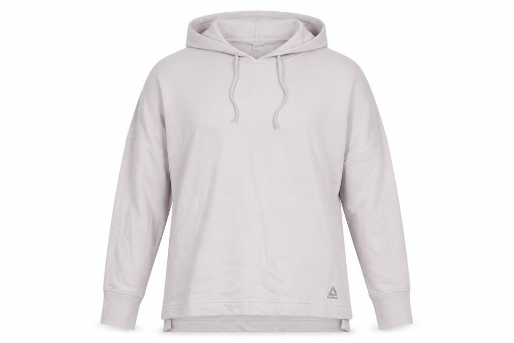 Reebok Women’s Ivory Pullover Hoodie - Small, Hooded & Lightweight