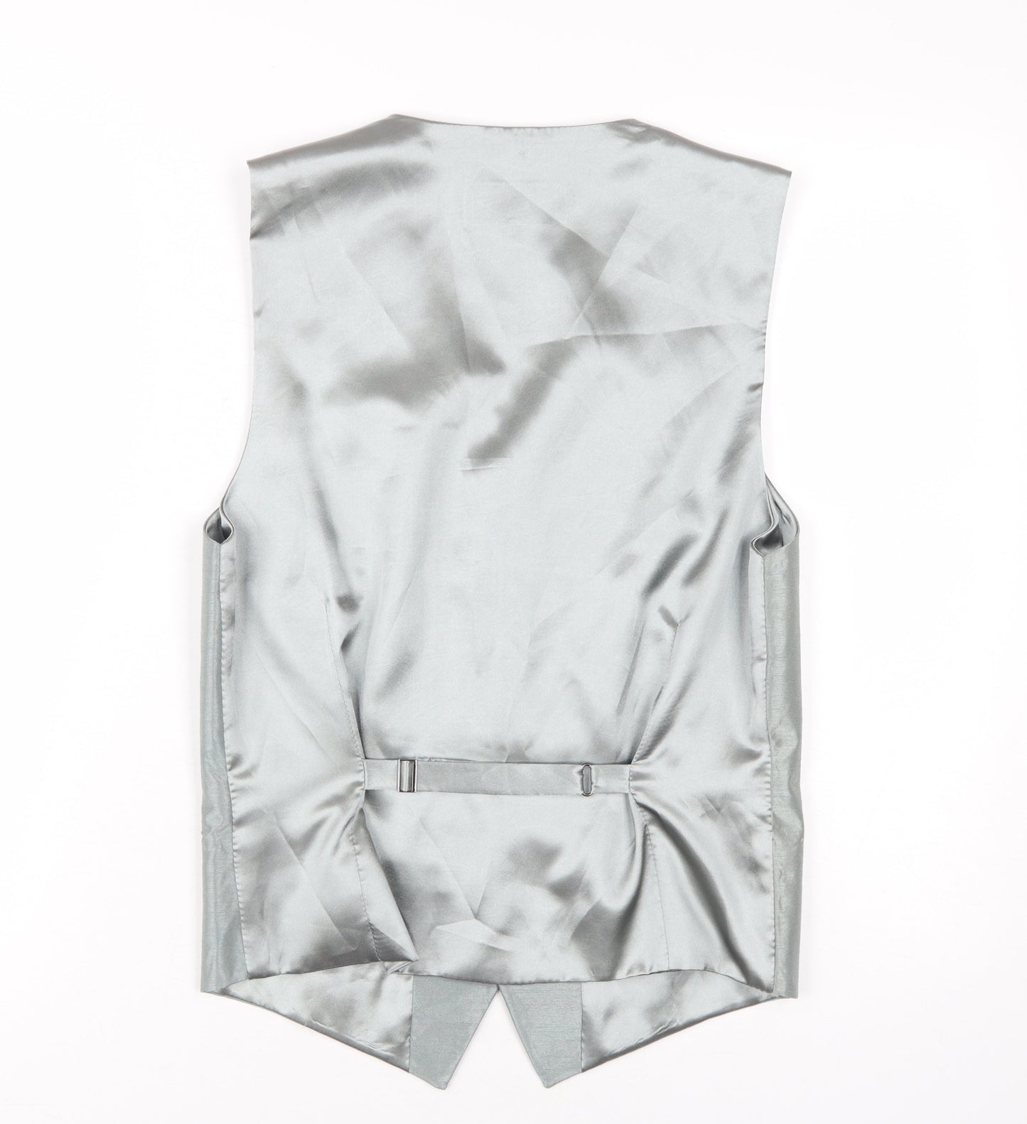 Alexander Dobell Men's Silver Suit Waistcoat 34R