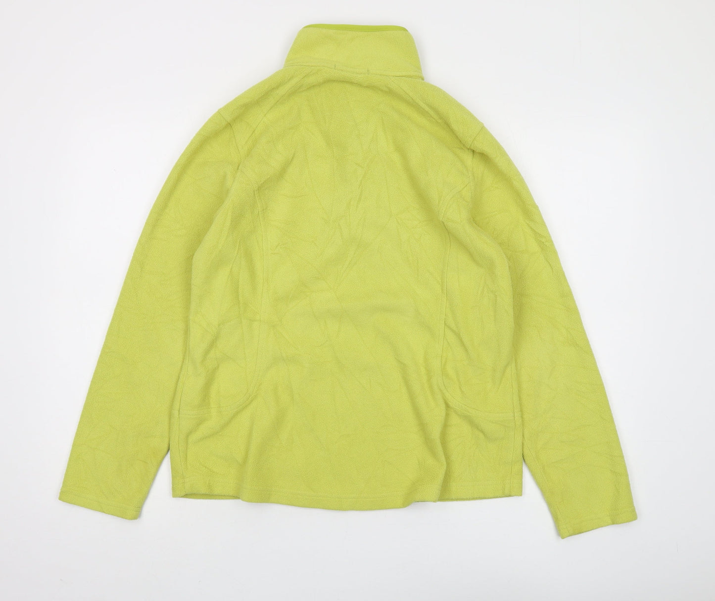 Lands' End Women's Green 1/2 Zip Fleece Pullover, Size M