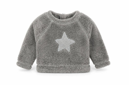 Next Grey Unisex Baby Jumper 9-12 Months Fleece Pullover