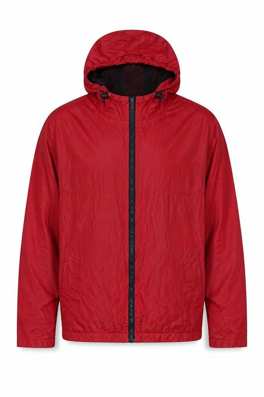 Burton Menswear Red Hooded Windbreaker Jacket L