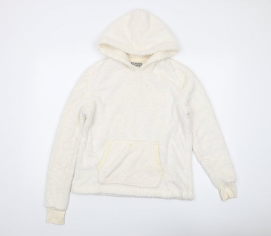 New Look Women's Ivory Pullover Hoodie Size S