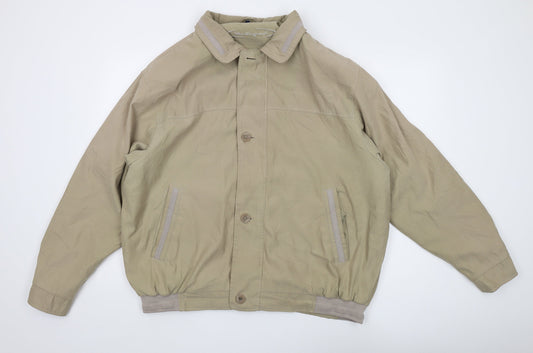 Weatherguard Men's Beige XL Windbreaker Jacket