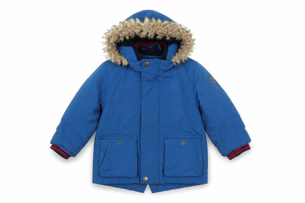Next Unisex Blue Parka Jacket 18-24 Months