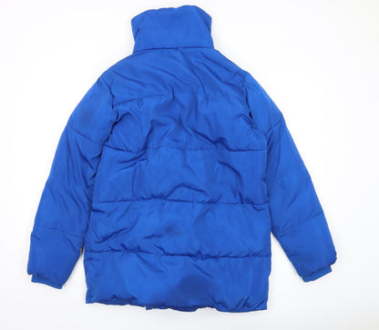 Back view of Red Herring Blue Women's M Puffer Jacket, Winter Casual