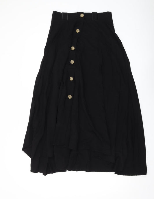 Zara Women's Black S Button Casual Skirt