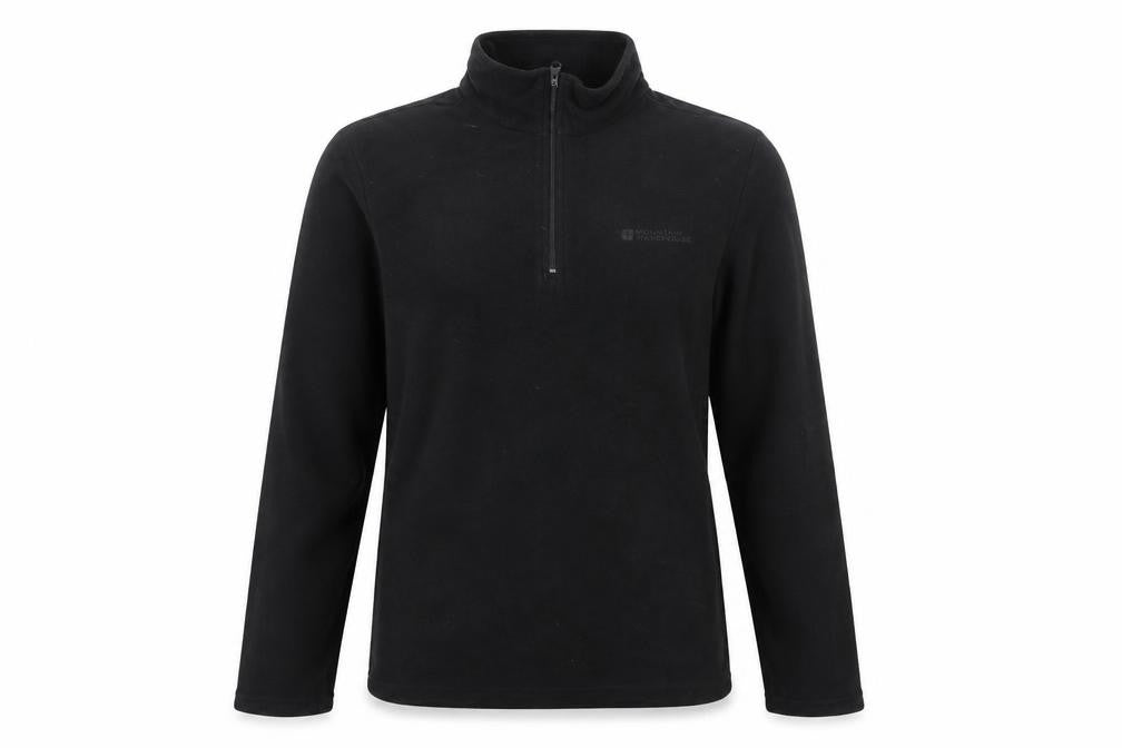 Mountain Warehouse Unisex Black XS Fleece Pullover