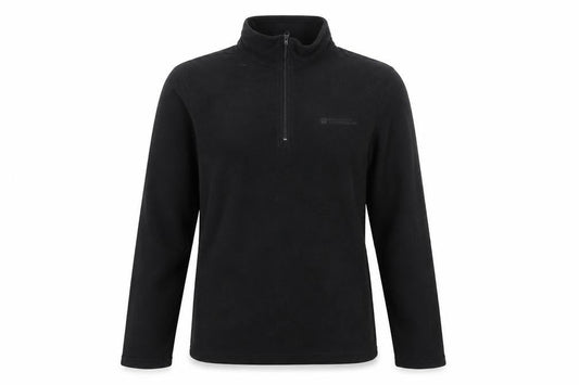 Mountain Warehouse Unisex Black XS Fleece Pullover