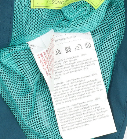 Close-up detail of Regatta girls’' multicoloured parka jacket 3-4 years