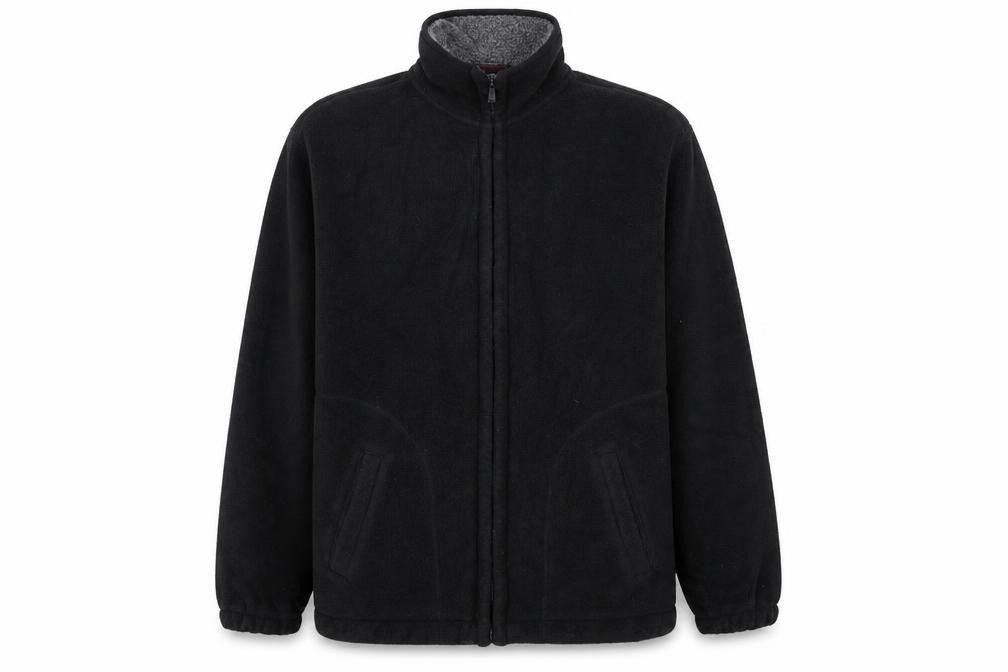 Maine Men’s Black Full Zip Fleece Sweatshirt L