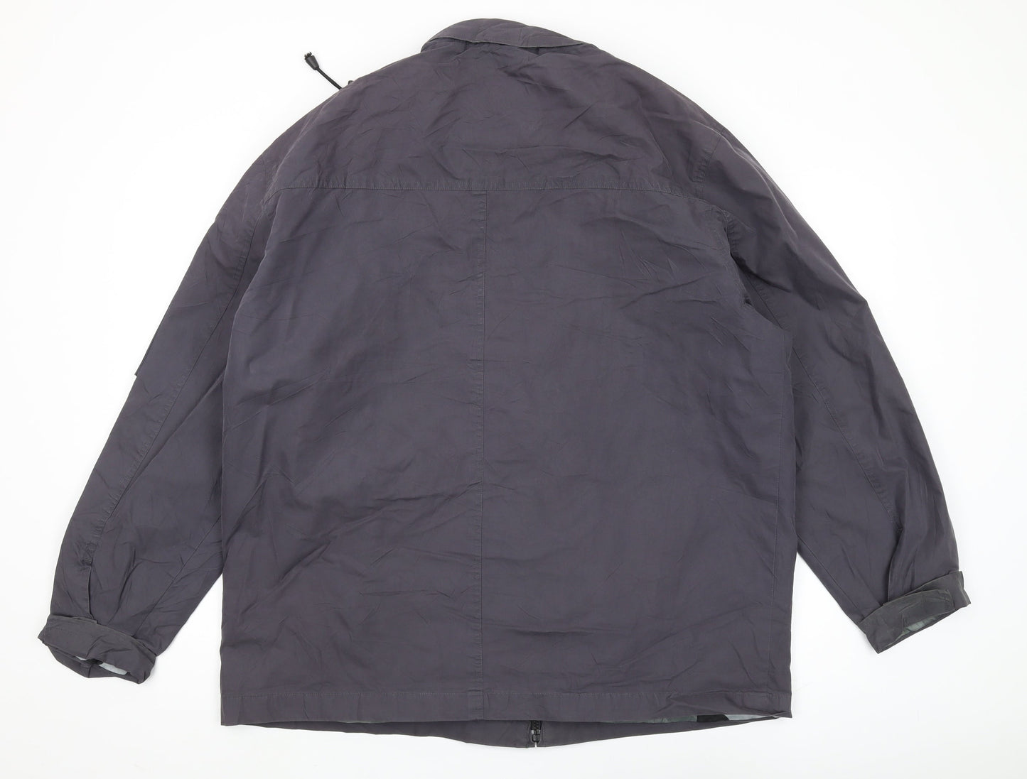 Etcetera Men's Grey Windbreaker Jacket, L, Casual