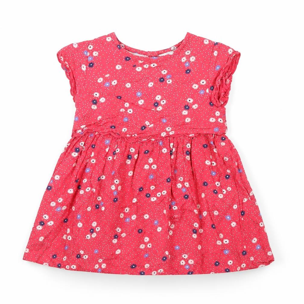 Jasper Conran Girls Red Floral A-Line Dress 12-18 Months
