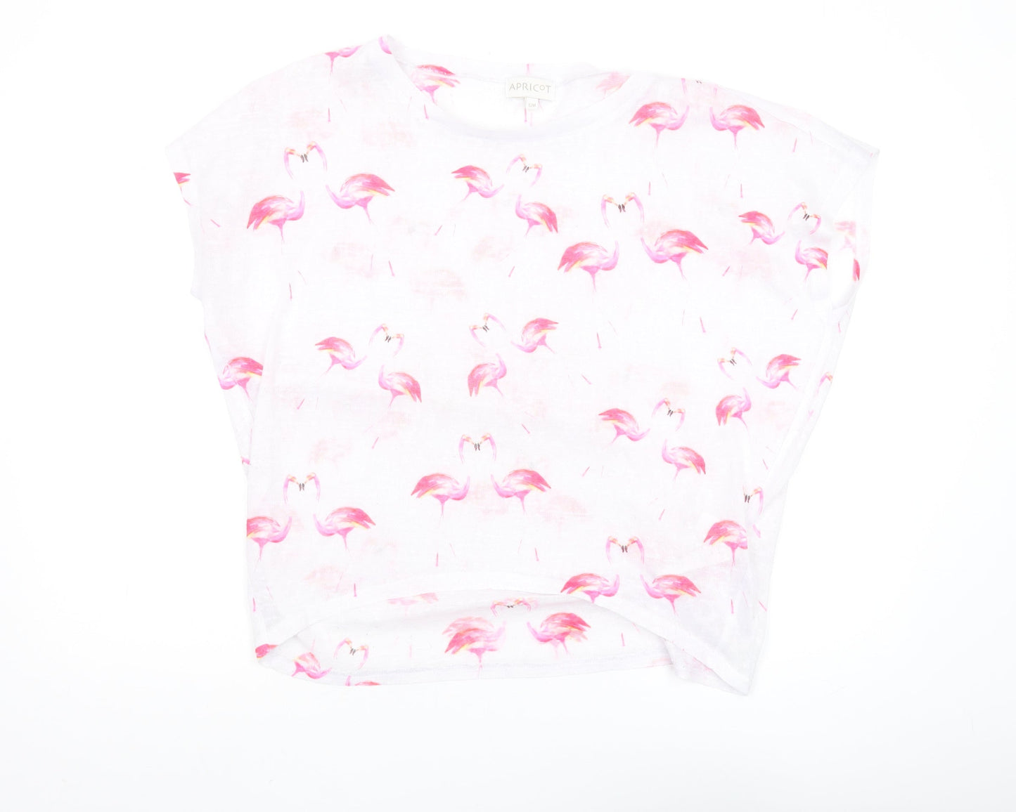 Apricot Women's White Flamingo T-Shirt, Size S