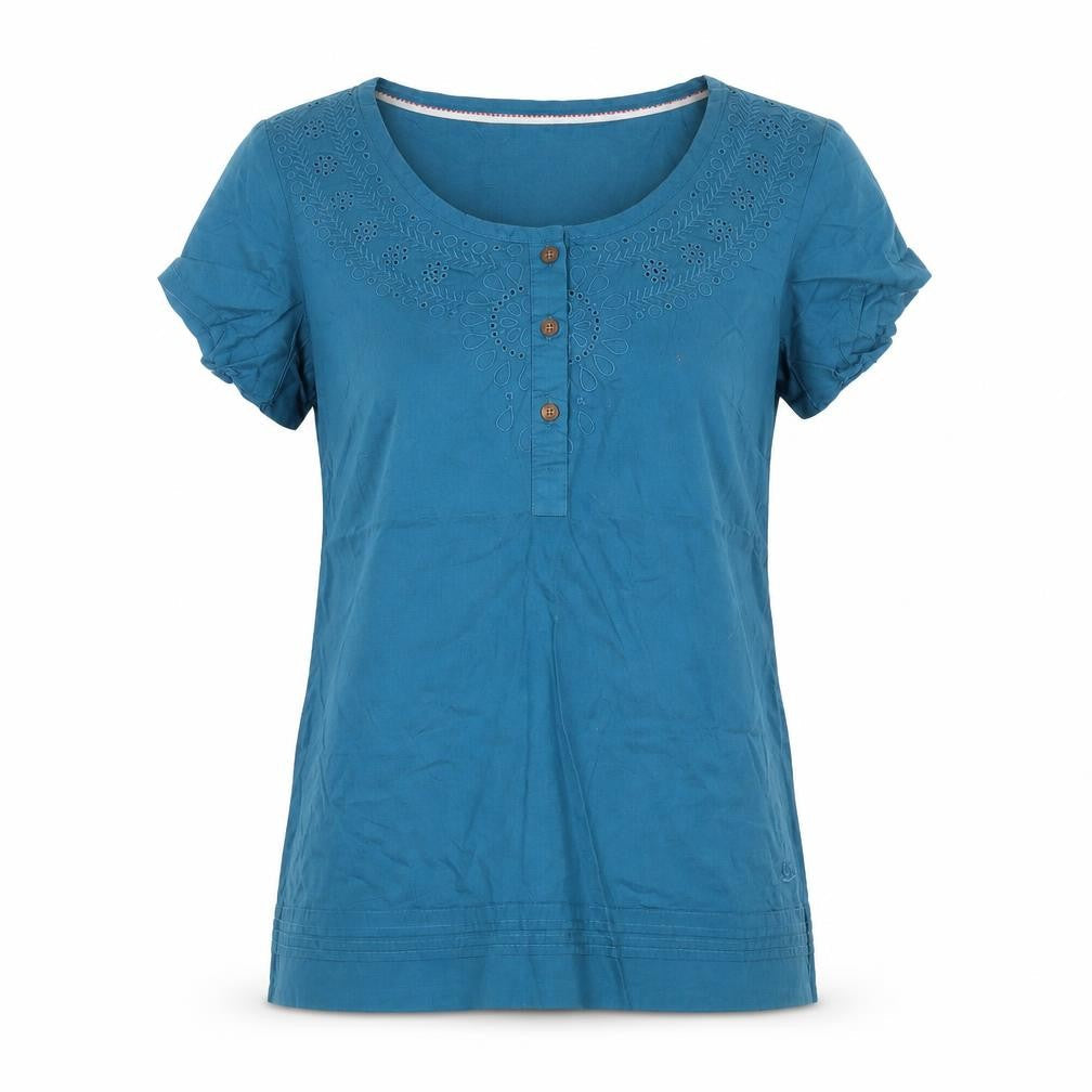 Peacocks Women's Blue Cotton T-Shirt Size 10