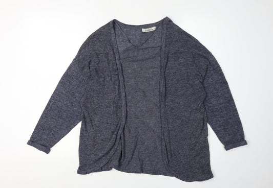 Pull&Bear Women's Blue Cardigan, Size 12, Lightweight Knit