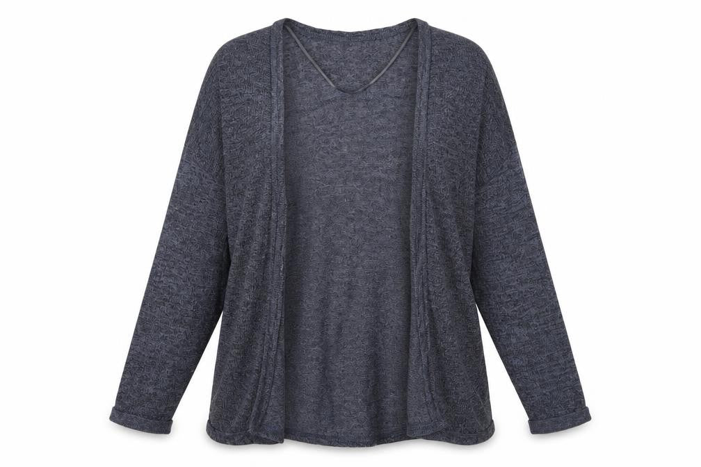 Pull&Bear Women's Blue Cardigan, Size 12, Lightweight Knit