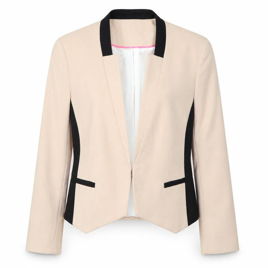Dorothy Perkins Women's Beige Black Blazer Size 10