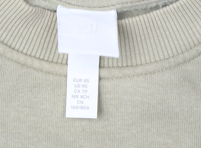 Mount Rainer Unisex Beige Crew Neck Sweatshirt XS Pullover Graphic