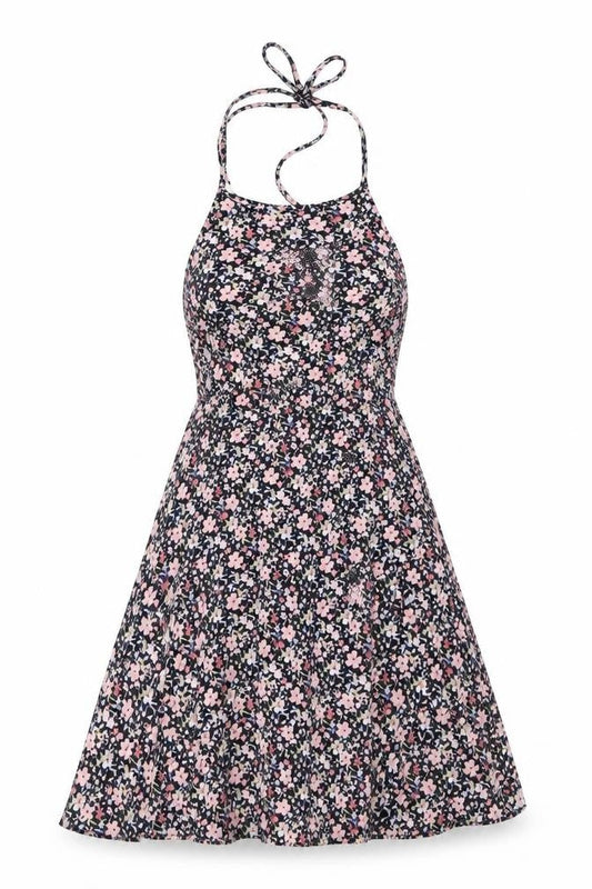 New Look Women's Multicoloured Floral A-Line Dress