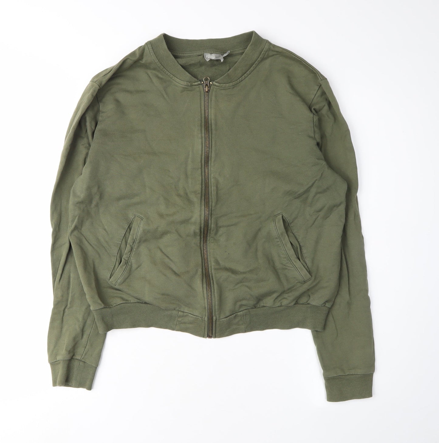 ASOS Women's Green Full Zip Sweatshirt, Size 16
