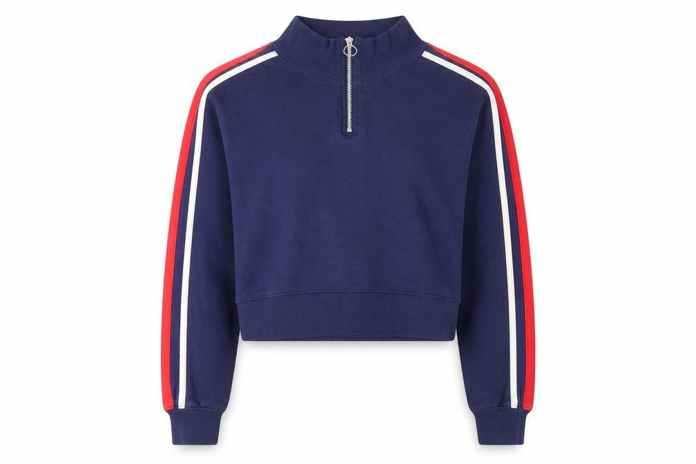 H&M Women’s Blue Cropped Sweatshirt XS