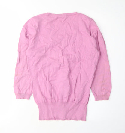 Next Women's Pink V-Neck Cardigan Size 10