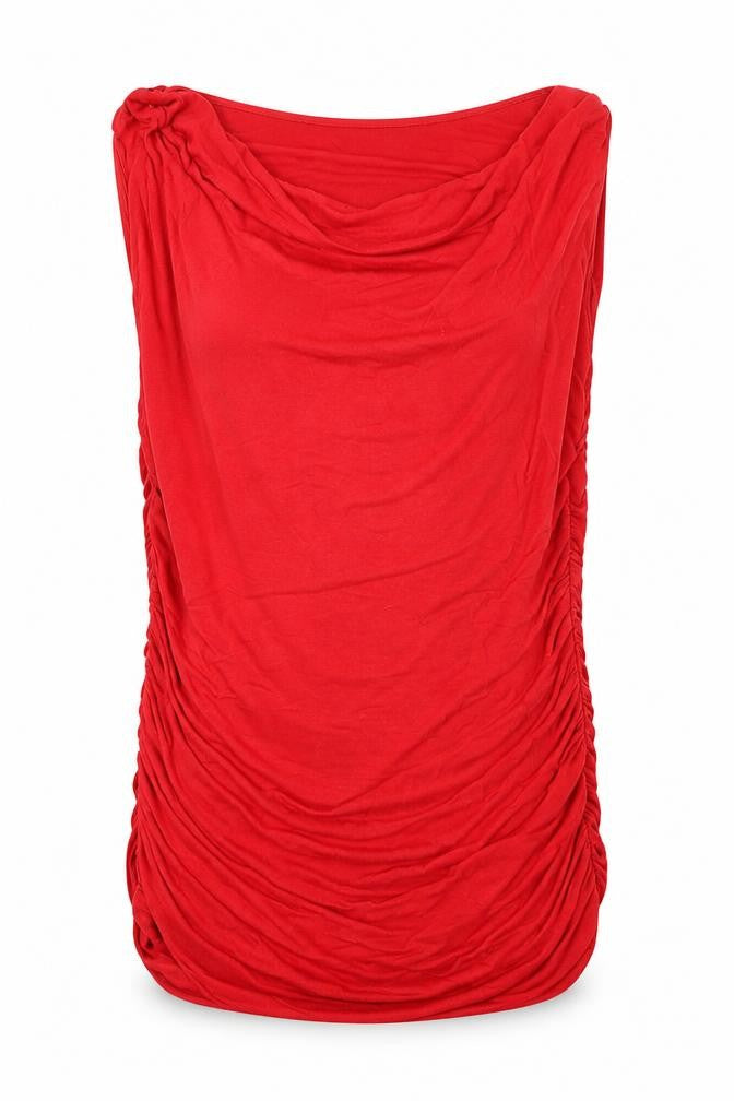 Phase Eight Women's Red Cowl Neck Blouse M