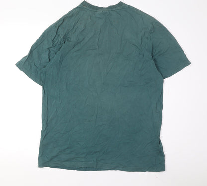 Back view of Fila Men’s Green Crew Neck T-Shirt L