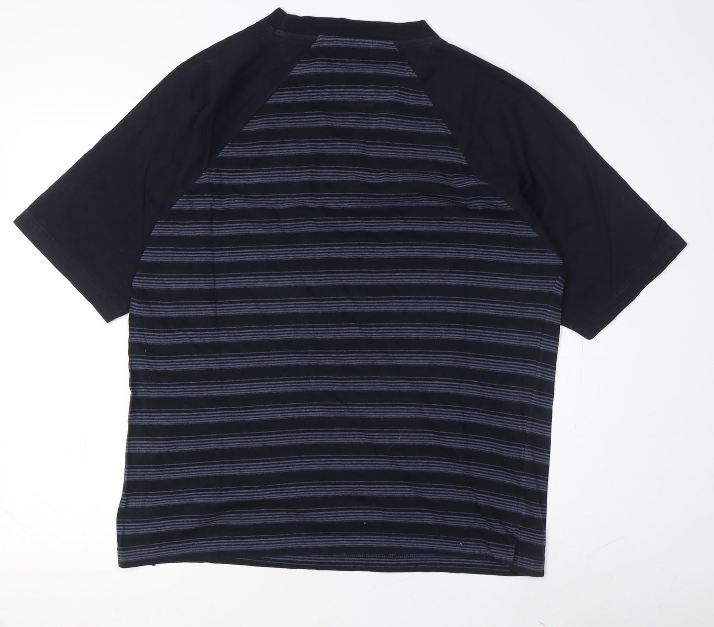 Wolsey Men's Black Striped Short Sleeve T-Shirt M