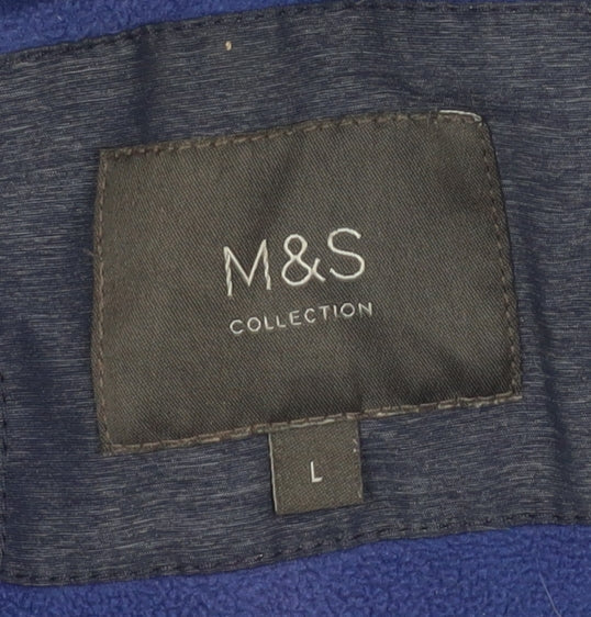 Marks and Spencer Men's Blue Jacket, Size L
