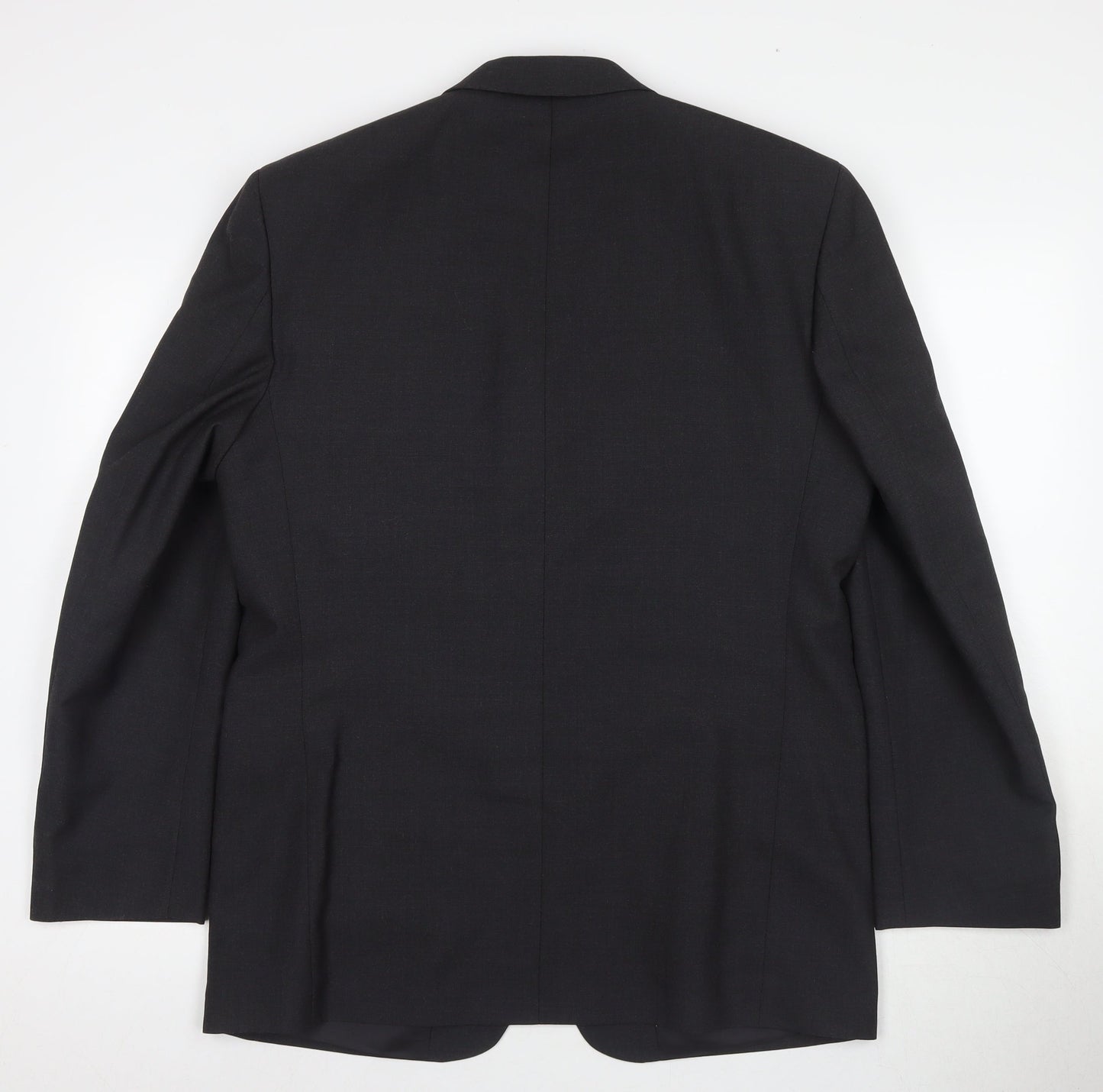 Simon Jersey Men's Black Blazer, Regular Fit, 40R