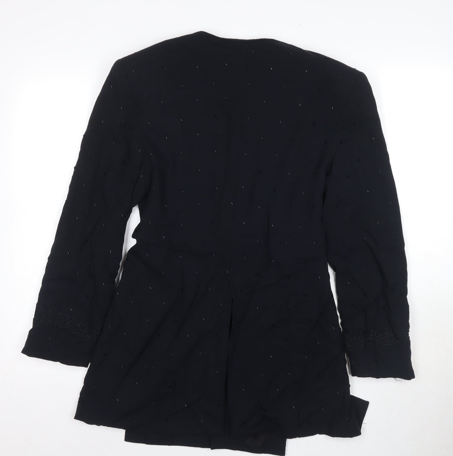Wallis Women's Black Mid-Length Coat Size 10