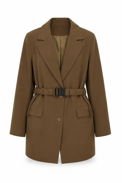 PRETTYLITTLETHING Brown Women's Trench Coat - UK 16