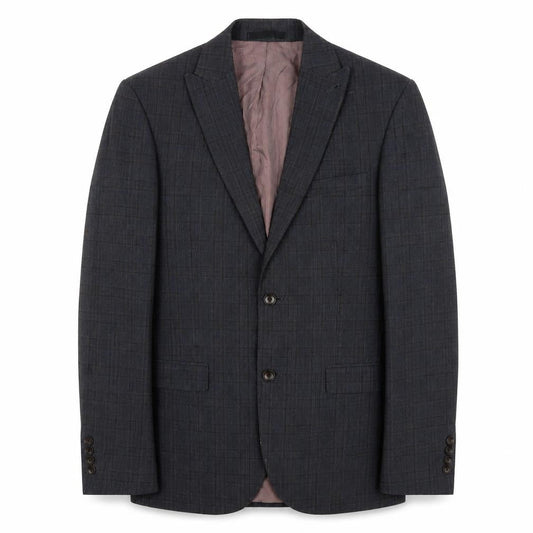 Next Men's Blue Check Blazer, Size 36, Classic Style