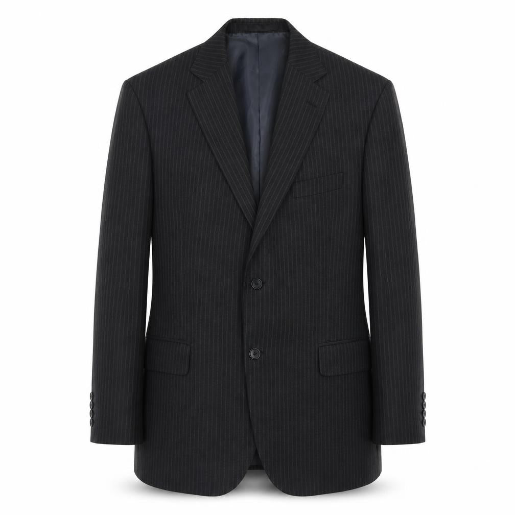 Marks & Spencer Men's Black Striped Suit Jacket, 42R