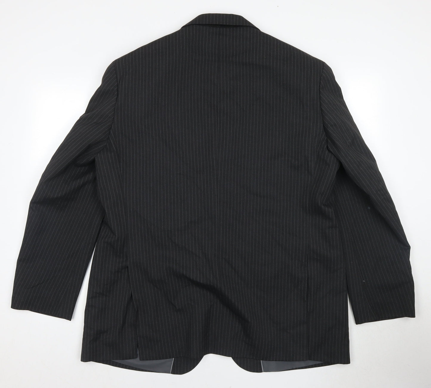 Marks and Spencer Men's Black Striped Suit Jacket, 42R