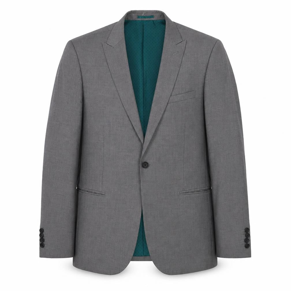 Next Men's Grey Suit Jacket, Size 42L, Business, Two-Button