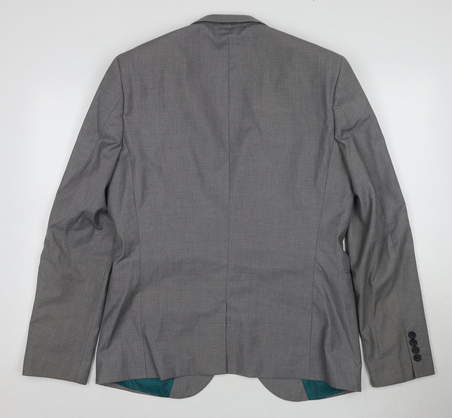 Next Men's Grey Suit Jacket, Size 42L, Business, Two-Button