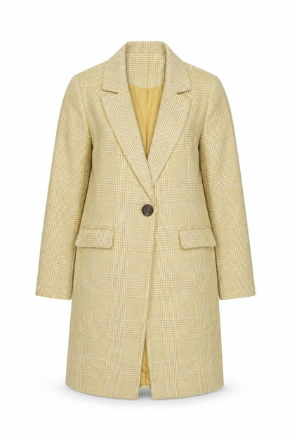 New Look Beige Check Blazer, Size 10, Women's Casual
