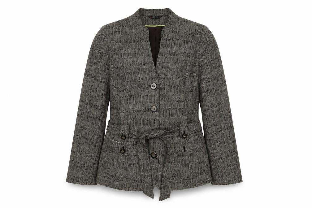 Bm Collection Women's Brown Military Blazer Size 14