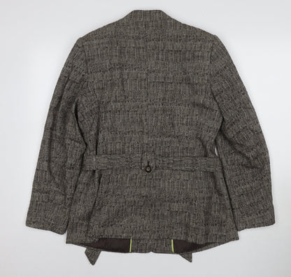 Bonmarché Women's Brown Military Blazer Size 14