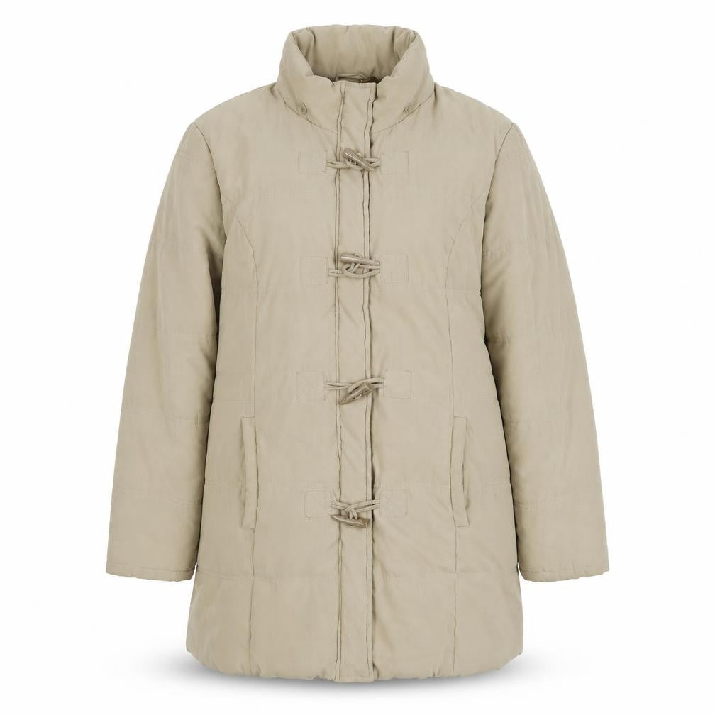 BHS Women's Beige Toggle Coat Size 20 - Winter Essential