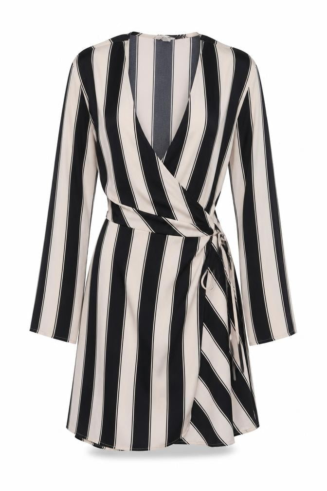H&M Women Multicoloured Midi Wrap Dress M