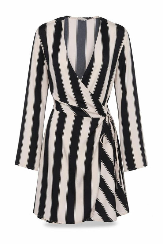H&M Women Multicoloured Midi Wrap Dress M